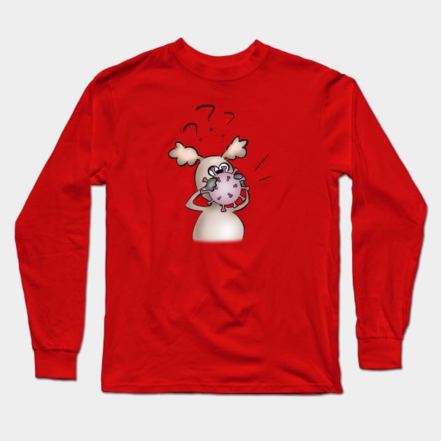 Christmas 2020, featuring Rudolph, the spiked-blobbed reindeer Long Sleeve T-Shirt by shackledlettuce